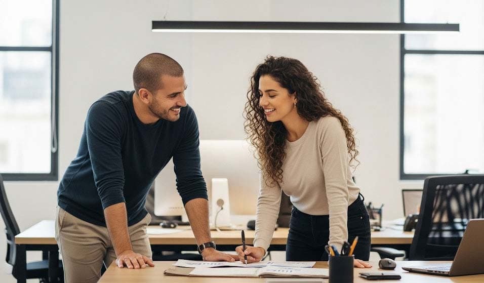 Equipe de atendimento ao cliente utilizando a plataforma Chatwoot