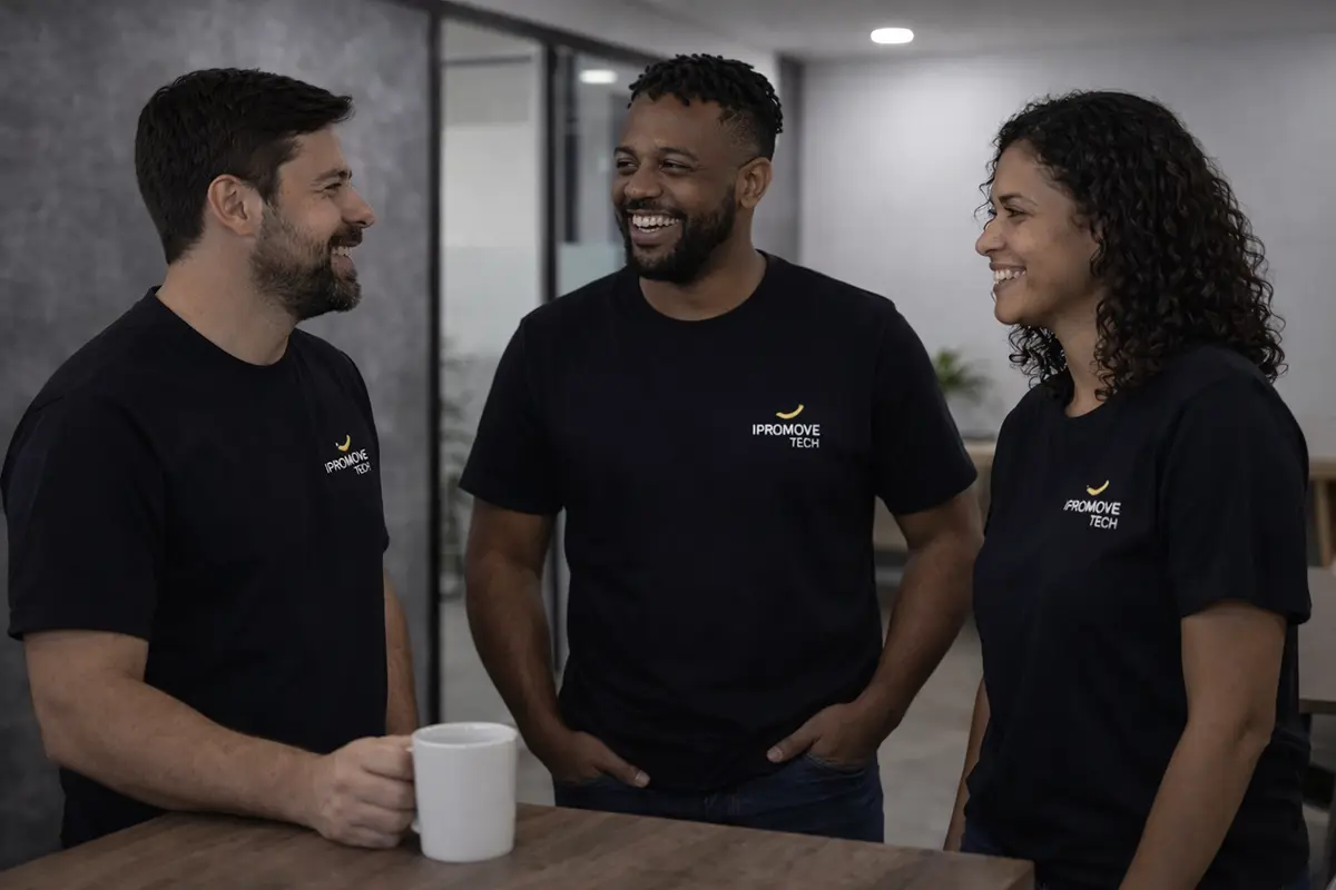 Equipe Ipromove Tech colaborando em projeto