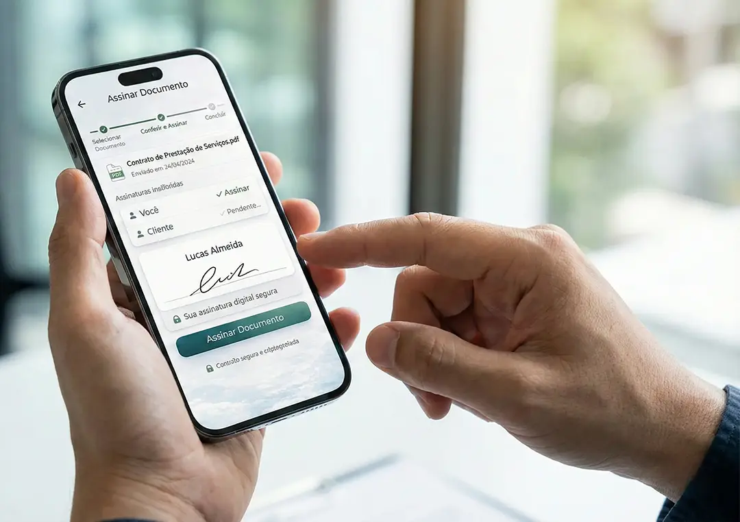 Assinatura digital no Super App do Assinante